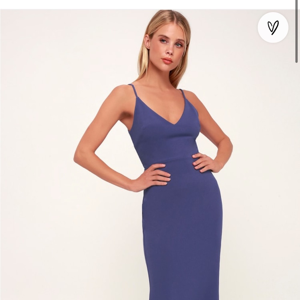 maxi indigo dress